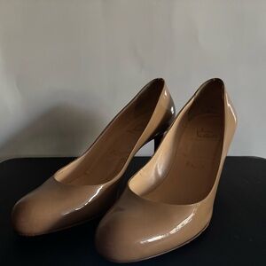 Christian Louboutin Glossy Brown Heels